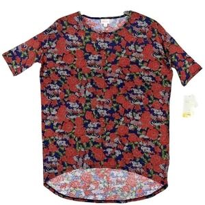 Disney LuLaRoe Shirt Womens Small Tunic Mickey Roses Lounge Studio Workout Gym